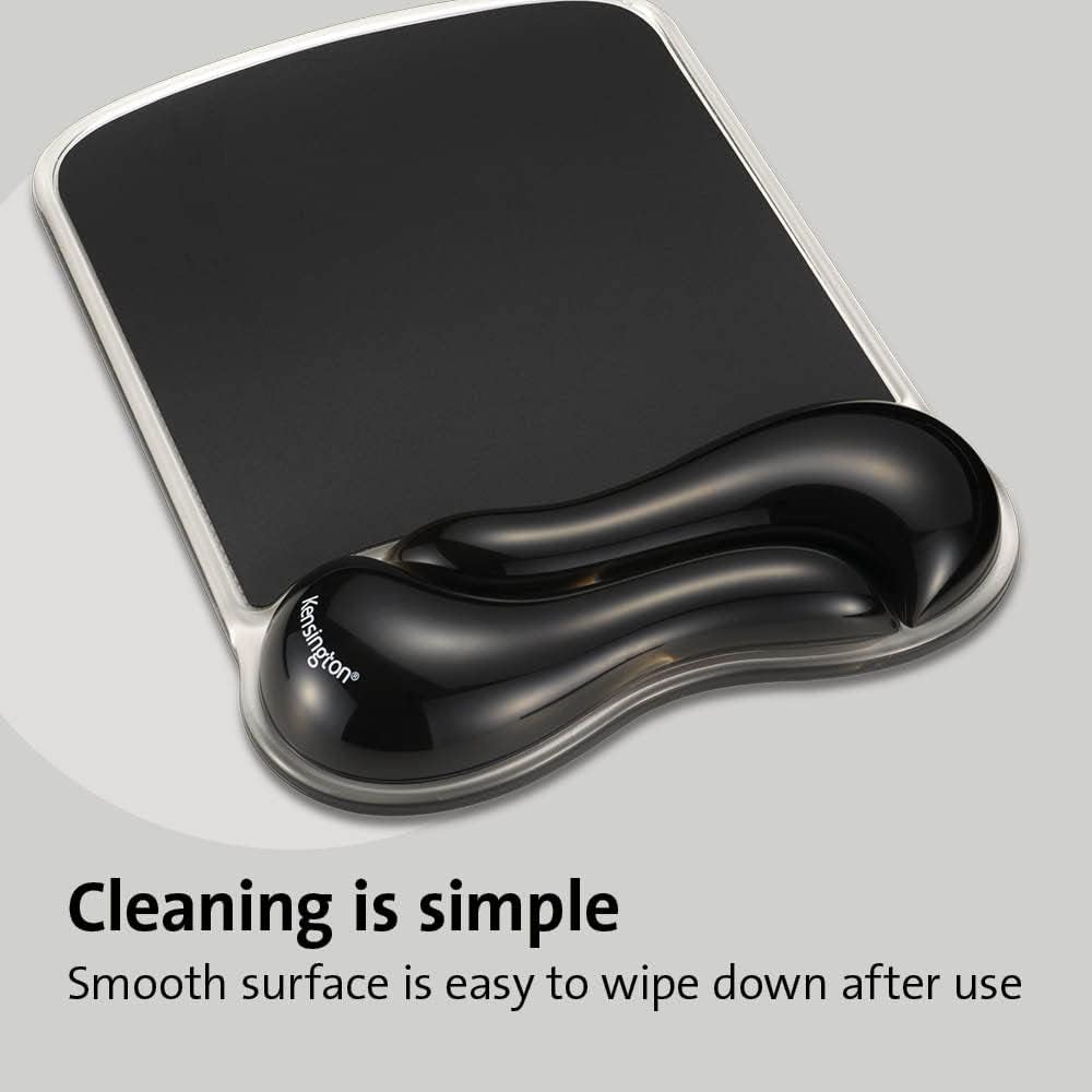 Duo Gel Mouse Pad with Wrist Rest, Ergonomic Wrist Support for Pain Relief, Comfortable Non-Skid Gel Pad for Computer, Laptop, Office & Home 9.6" x 7.6", Blue K62401AM