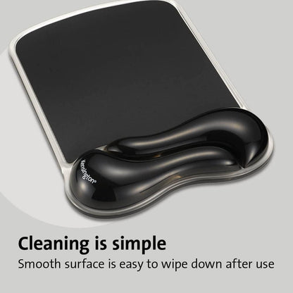 Duo Gel Mouse Pad with Wrist Rest, Ergonomic Wrist Support for Pain Relief, Comfortable Non-Skid Gel Pad for Computer, Laptop, Office & Home 9.6" x 7.6", Blue K62401AM