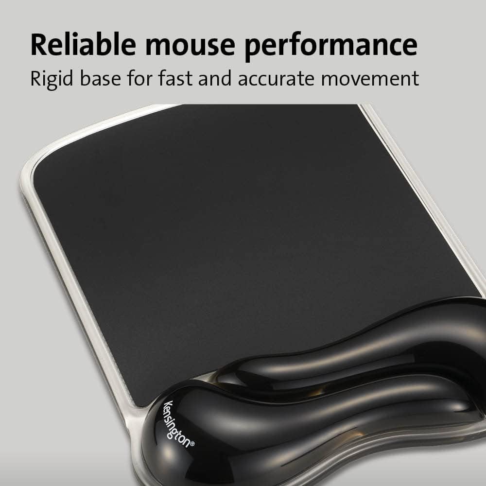 Duo Gel Mouse Pad with Wrist Rest, Ergonomic Wrist Support for Pain Relief, Comfortable Non-Skid Gel Pad for Computer, Laptop, Office & Home 9.6" x 7.6", Blue K62401AM