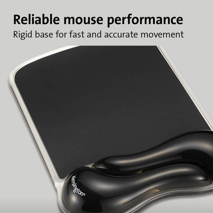 Duo Gel Mouse Pad with Wrist Rest, Ergonomic Wrist Support for Pain Relief, Comfortable Non-Skid Gel Pad for Computer, Laptop, Office & Home 9.6" x 7.6", Blue K62401AM