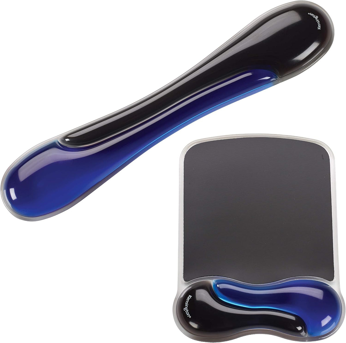 Duo Gel Mouse Pad with Wrist Rest, Ergonomic Wrist Support for Pain Relief, Comfortable Non-Skid Gel Pad for Computer, Laptop, Office & Home 9.6" x 7.6", Blue K62401AM