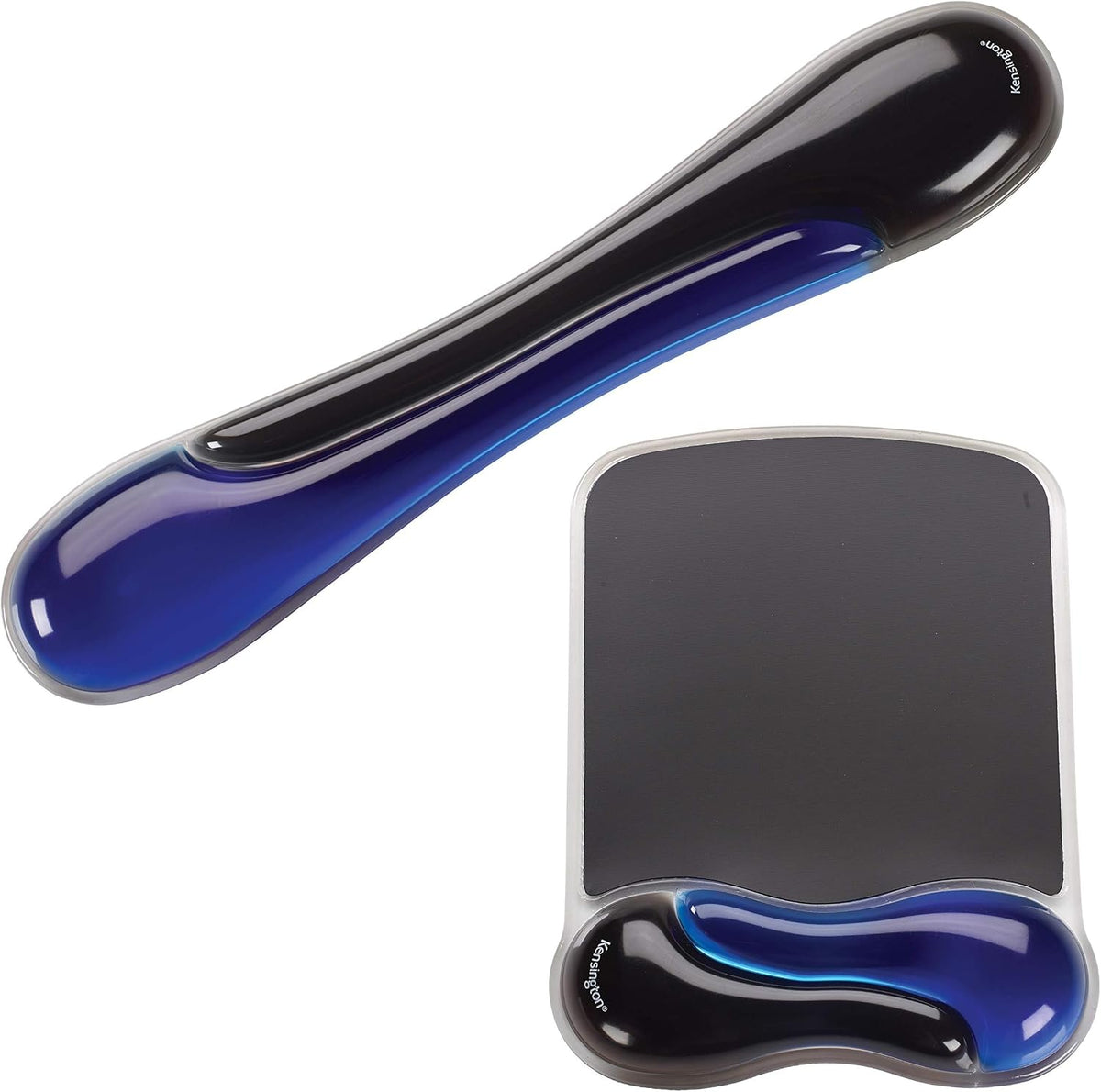 Duo Gel Mouse Pad with Wrist Rest, Ergonomic Wrist Support for Pain Relief, Comfortable Non-Skid Gel Pad for Computer, Laptop, Office & Home 9.6" x 7.6", Blue K62401AM