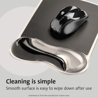 Duo Gel Mouse Pad with Wrist Rest, Ergonomic Wrist Support for Pain Relief, Comfortable Non-Skid Gel Pad for Computer, Laptop, Office & Home 9.6" x 7.6", Blue K62401AM