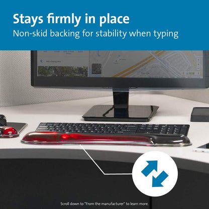 Duo Gel Mouse Pad with Wrist Rest, Ergonomic Wrist Support for Pain Relief, Comfortable Non-Skid Gel Pad for Computer, Laptop, Office & Home 9.6" x 7.6", Blue K62401AM