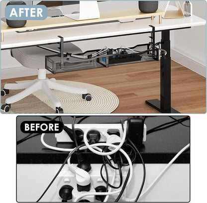 Cable Management, 25'' Cable Management Under Desk, Cable Tray