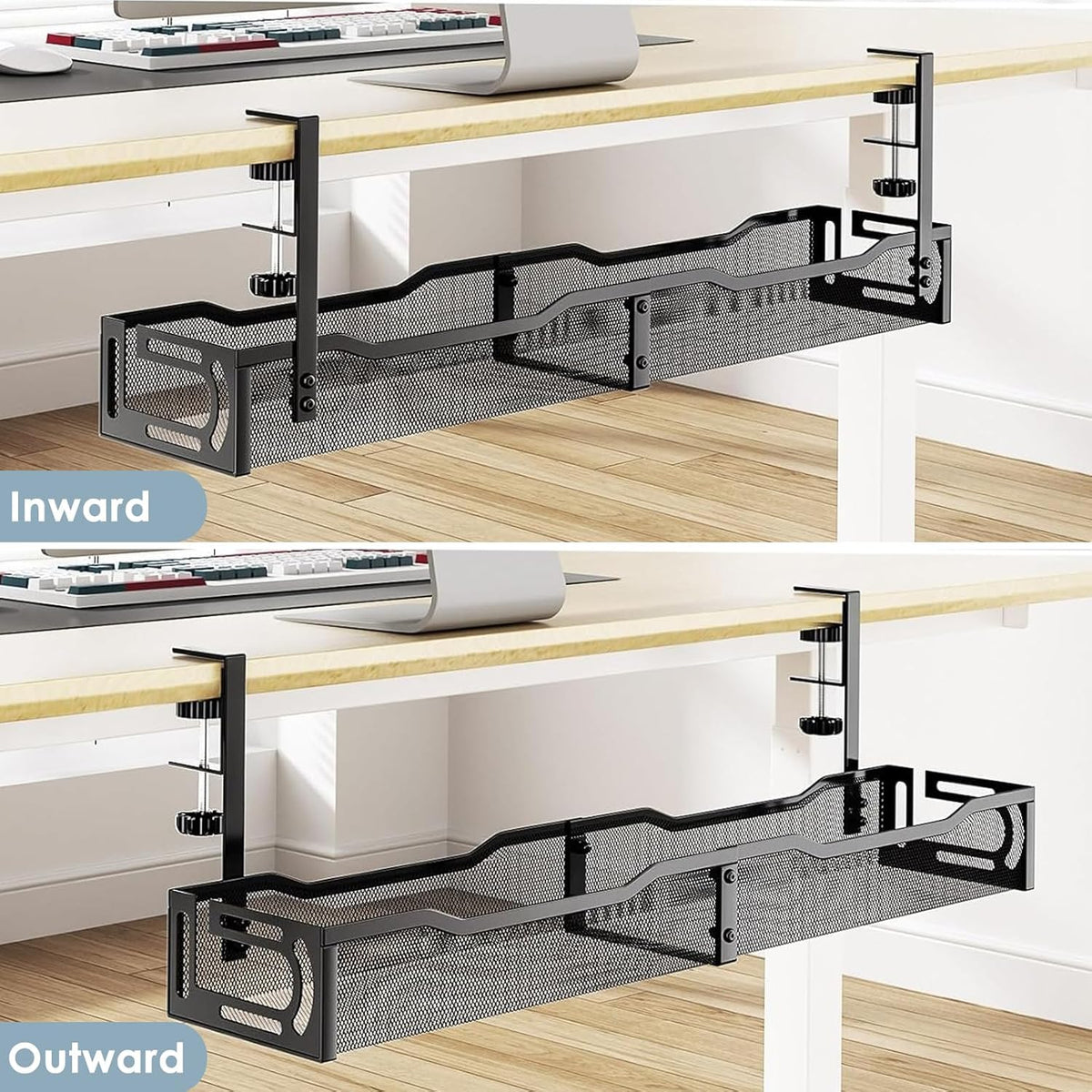 Cable Management, 25'' Cable Management Under Desk, Cable Tray