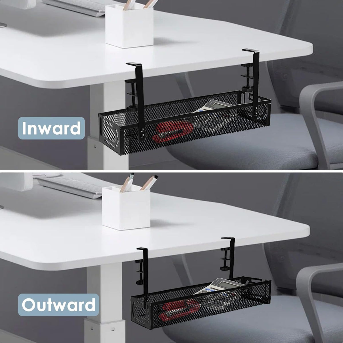 Cable Management, 25'' Cable Management Under Desk, Cable Tray