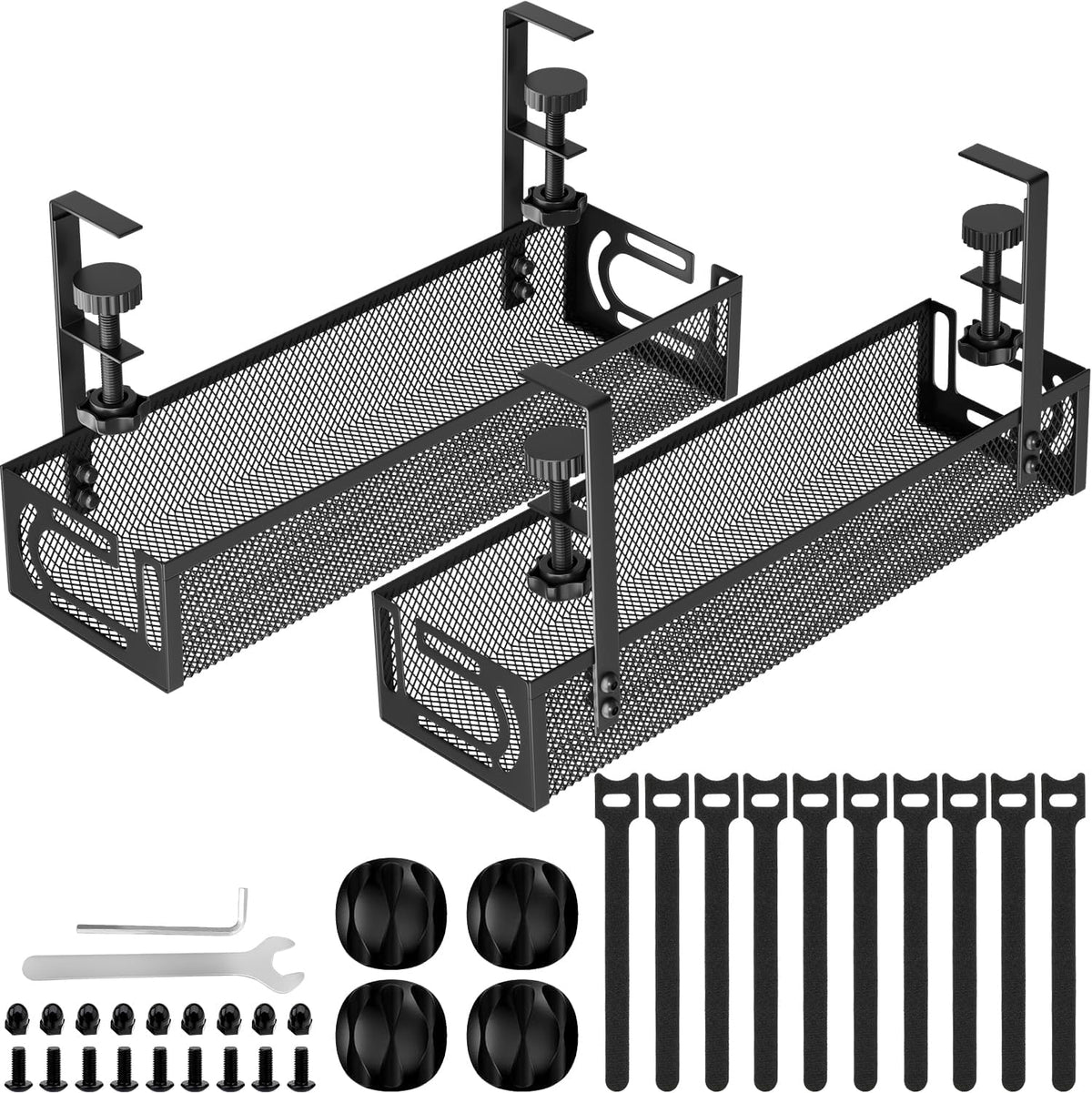 Cable Management, 25'' Cable Management Under Desk, Cable Tray