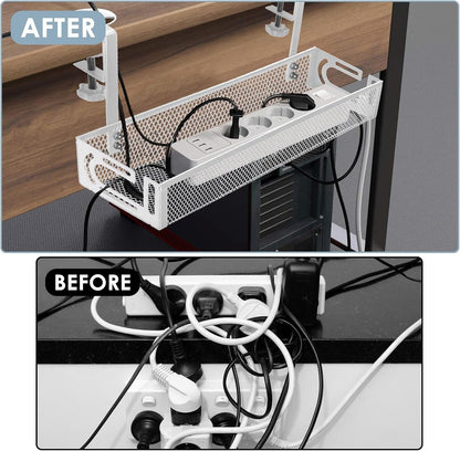 Cable Management, 25'' Cable Management Under Desk, Cable Tray