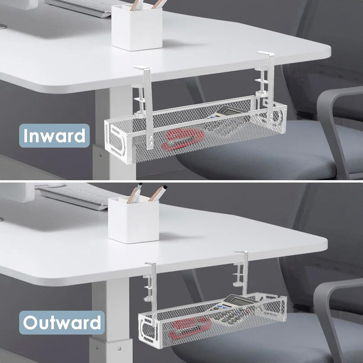 Cable Management, 25'' Cable Management Under Desk, Cable Tray