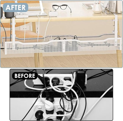 Cable Management, 25'' Cable Management Under Desk, Cable Tray