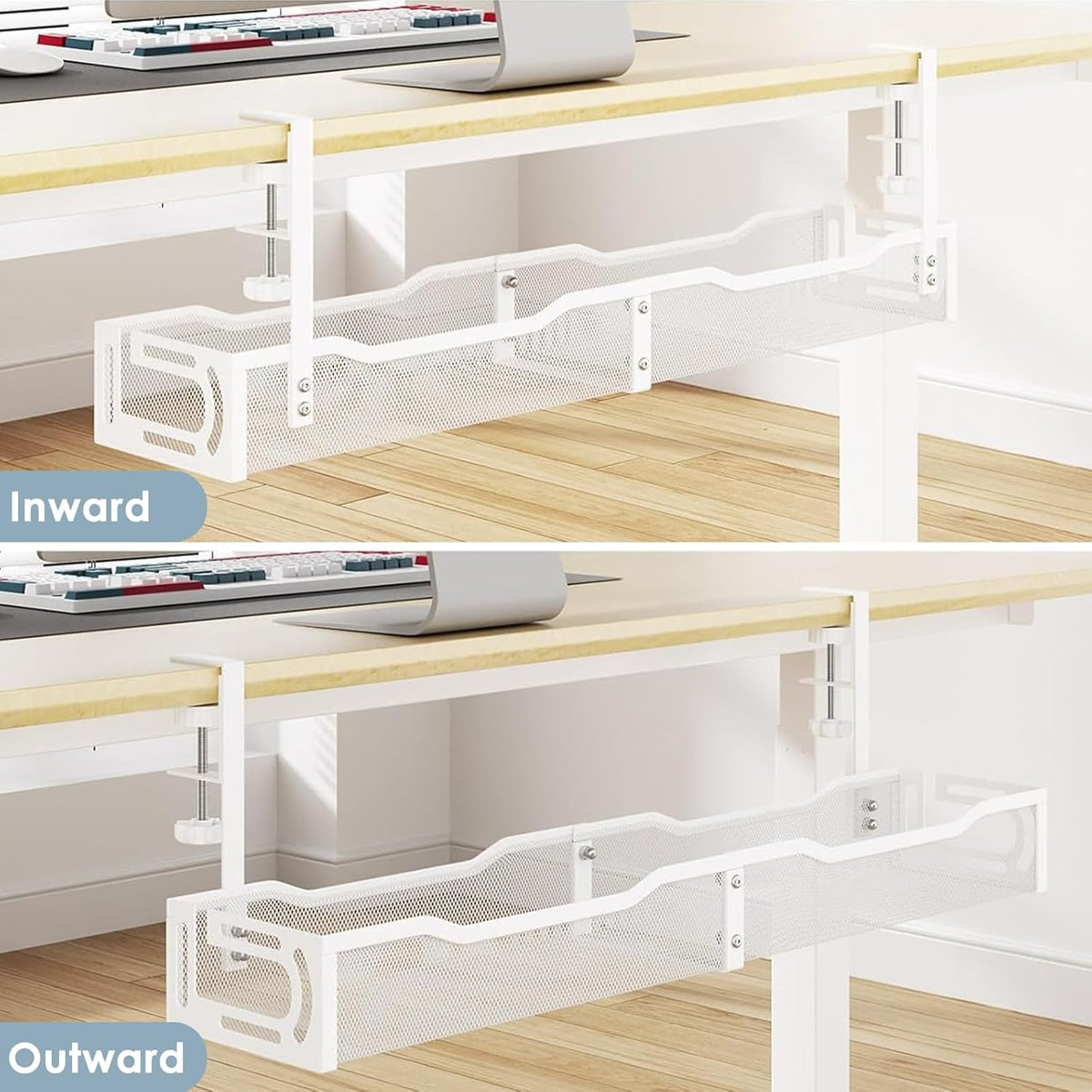 Cable Management, 25'' Cable Management Under Desk, Cable Tray