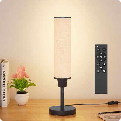 Table Lamp with Remote, Black