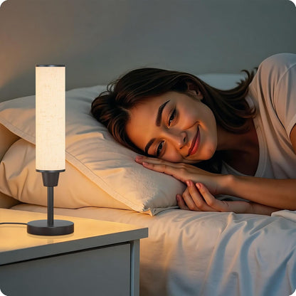 Table Lamp with Remote, Black