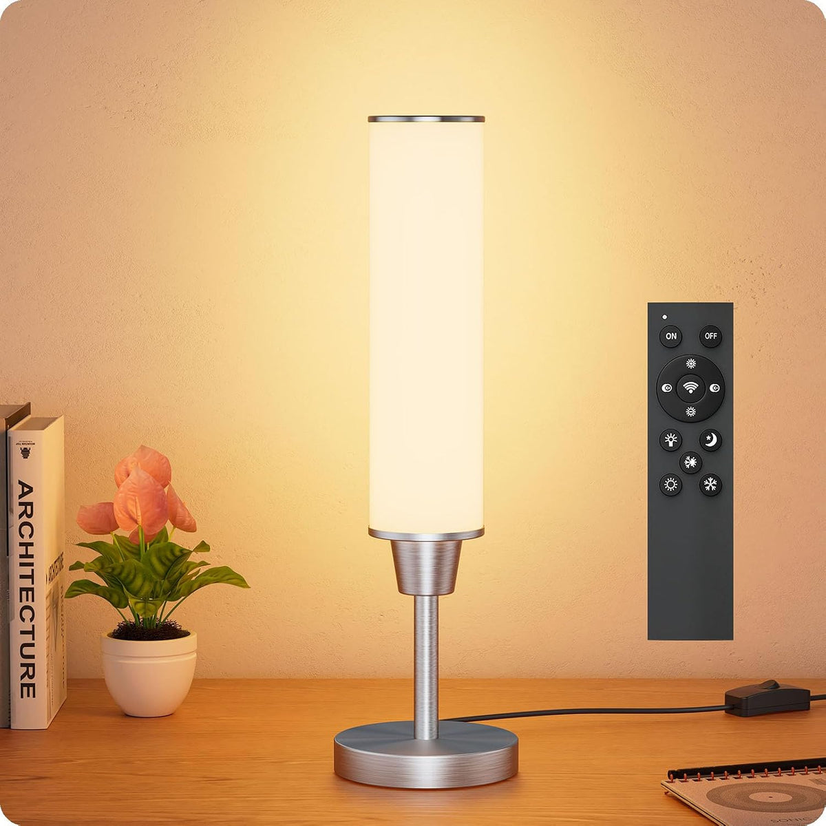 Table Lamp with Remote, Black