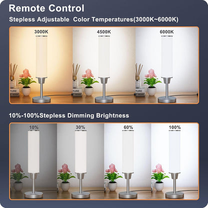 Table Lamp with Remote, Black