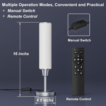 Table Lamp with Remote, Black