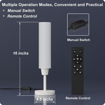 Table Lamp with Remote, Black