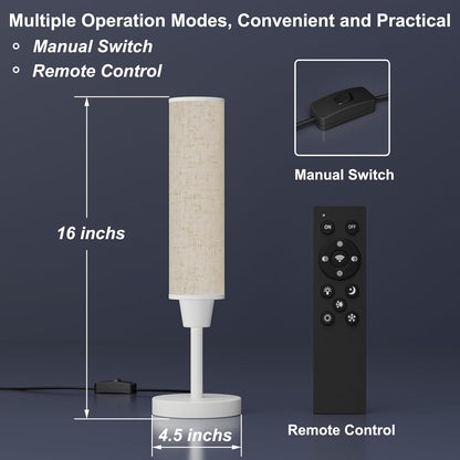 Table Lamp with Remote, Black