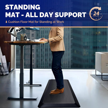 Anti Fatigue Mat for Standing Desk & Kitchen Floor, 9/10 Extra Thick