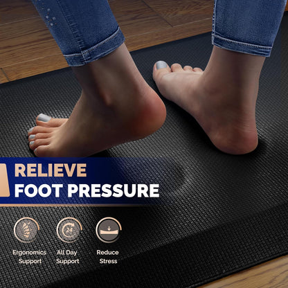 Anti Fatigue Mat for Standing Desk & Kitchen Floor, 9/10 Extra Thick