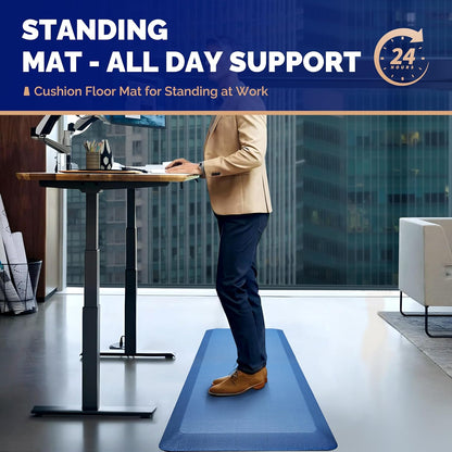 Anti Fatigue Mat for Standing Desk & Kitchen Floor, 9/10 Extra Thick