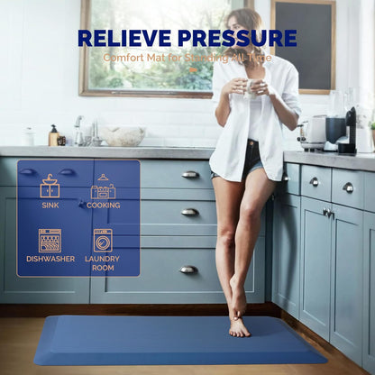 Anti Fatigue Mat for Standing Desk & Kitchen Floor, 9/10 Extra Thick
