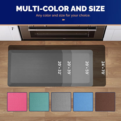 Anti Fatigue Mat for Standing Desk & Kitchen Floor, 9/10 Extra Thick
