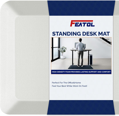 Anti Fatigue Mat for Standing Desk & Kitchen Floor, 9/10 Extra Thick