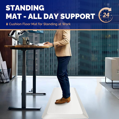 Anti Fatigue Mat for Standing Desk & Kitchen Floor, 9/10 Extra Thick