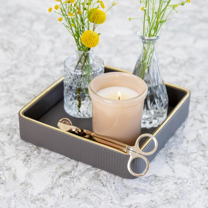 Leather Catchall Valet Tray for Men| Mens Valet Catch All Tray Key Basket| Leather Organizer