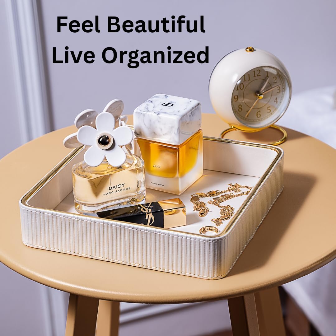 Leather Catchall Valet Tray for Men| Mens Valet Catch All Tray Key Basket| Leather Organizer