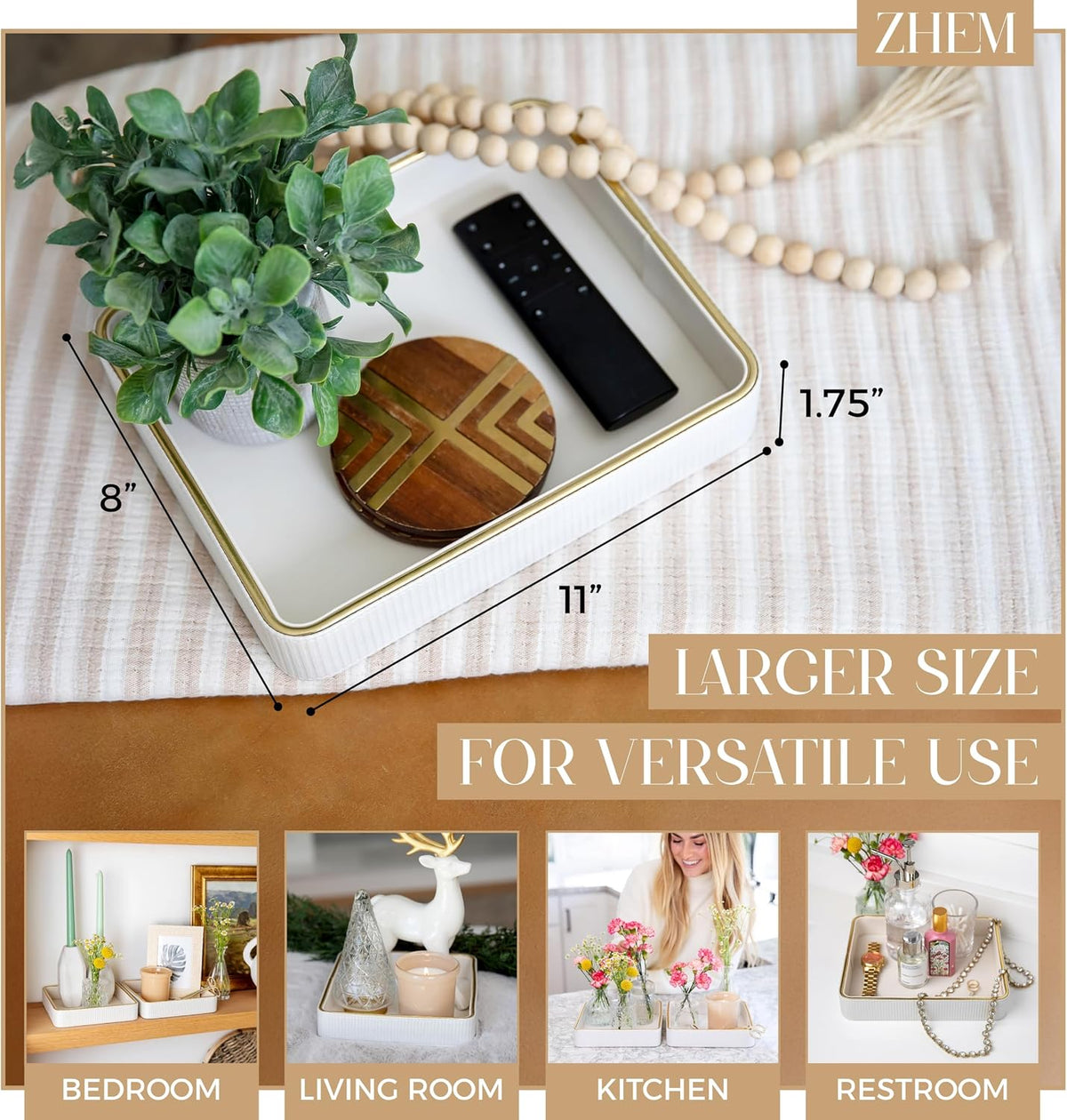 Leather Catchall Valet Tray for Men| Mens Valet Catch All Tray Key Basket| Leather Organizer