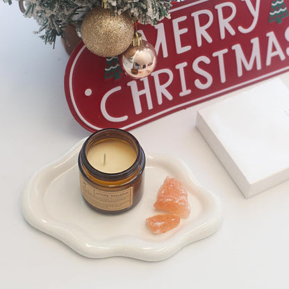 CCINPPY Ceramic Cloud Jewelry Tray Trinket Dish Key Bowl Nightstand Decor
