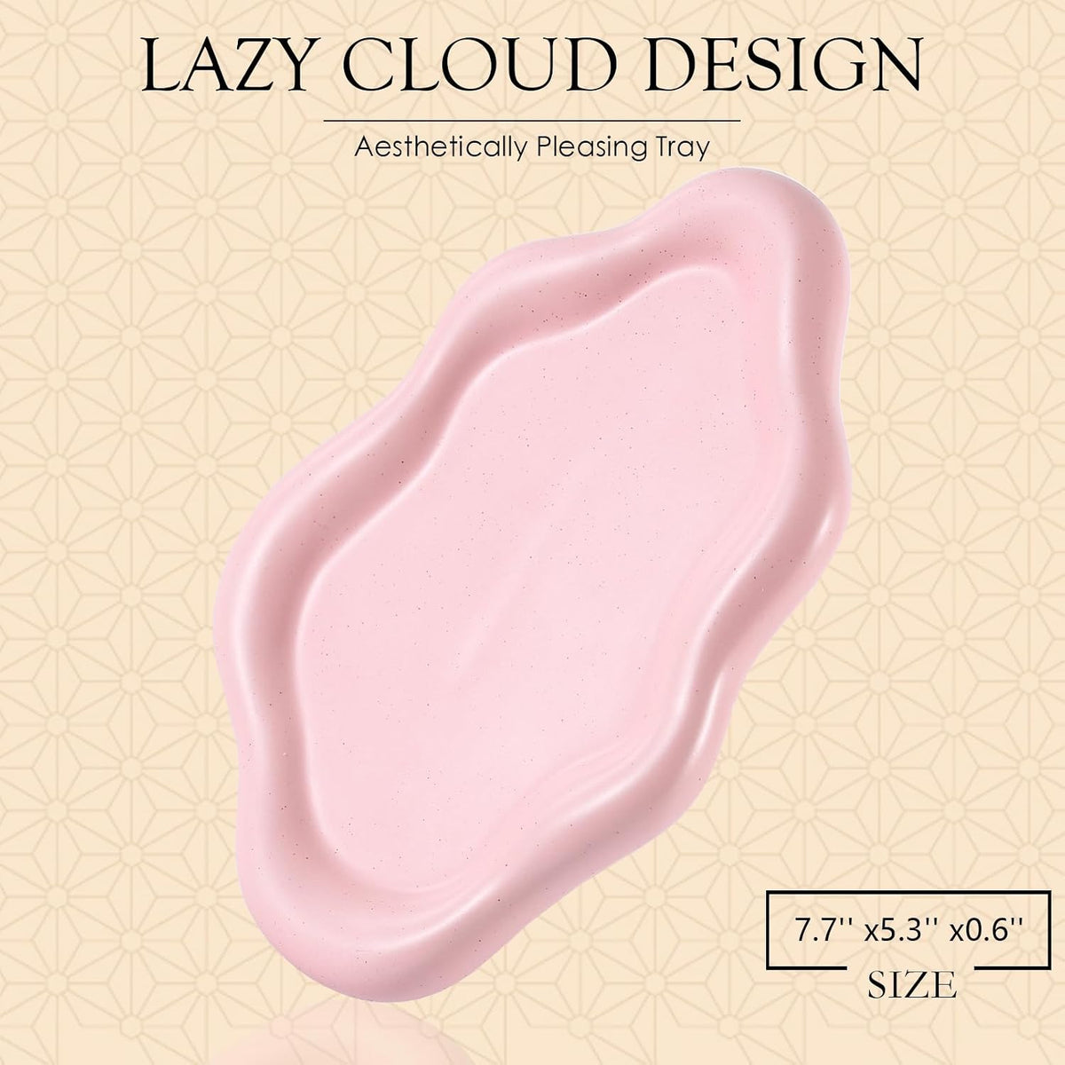 CCINPPY Ceramic Cloud Jewelry Tray Trinket Dish Key Bowl Nightstand Decor