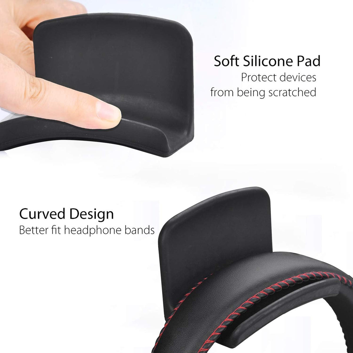 Neetto HS907 - Universal Headphone Hanger for Wall or Desk