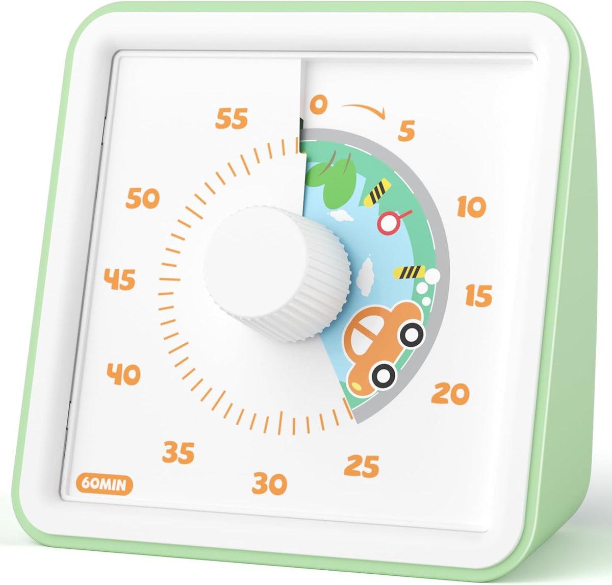 LIORQUE Visual Timer for Kids, 60 Minute Rainbow Countdown Timer, Blue