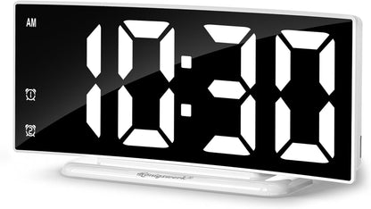 LED Digital Alarm Clock for Bedroom, Black