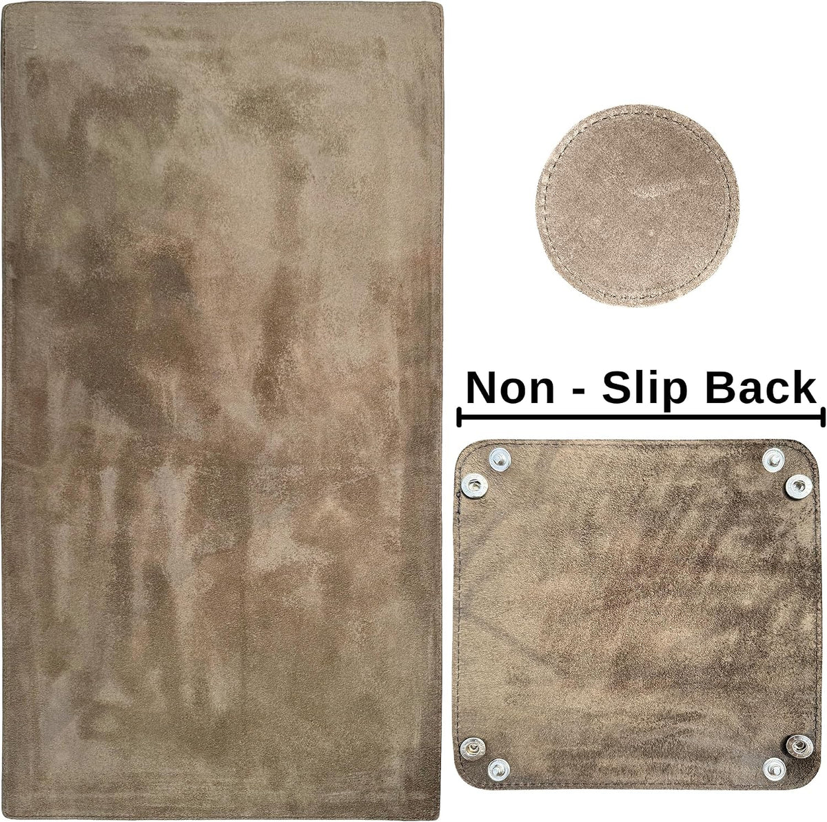 Leather Desk Mat Set (32x16) - Full Grain Large Computer Gaming Mouse Pad