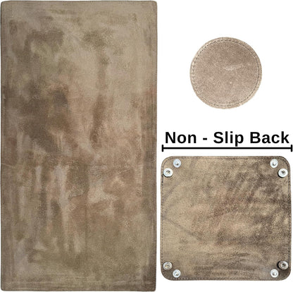 Leather Desk Mat Set (32x16) - Full Grain Large Computer Gaming Mouse Pad