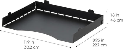 Small Desktop File Box with Open Lid, Clear