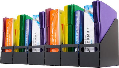 Small Desktop File Box with Open Lid, Clear