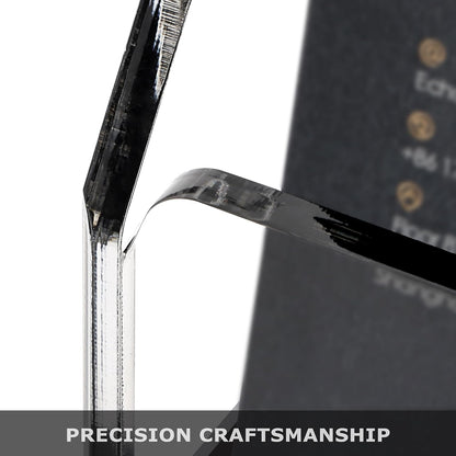 Acrylic Black Business Card Holder Clear Desk Display Stand 1 Slot