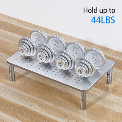 Monitor Stand, Monitor Stand Riser 3 Height Adjustable, Monitor Riser with Airflow Vents, Laptop Stand for Desk, Laptop Riser, Desk Organizer for Monitor, Laptop, PC, Printer