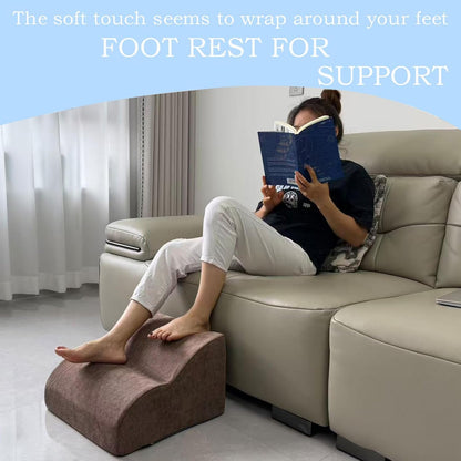 Foot Rest for Under Desk at Work.Multifunctional 3-Tier Foot Stool