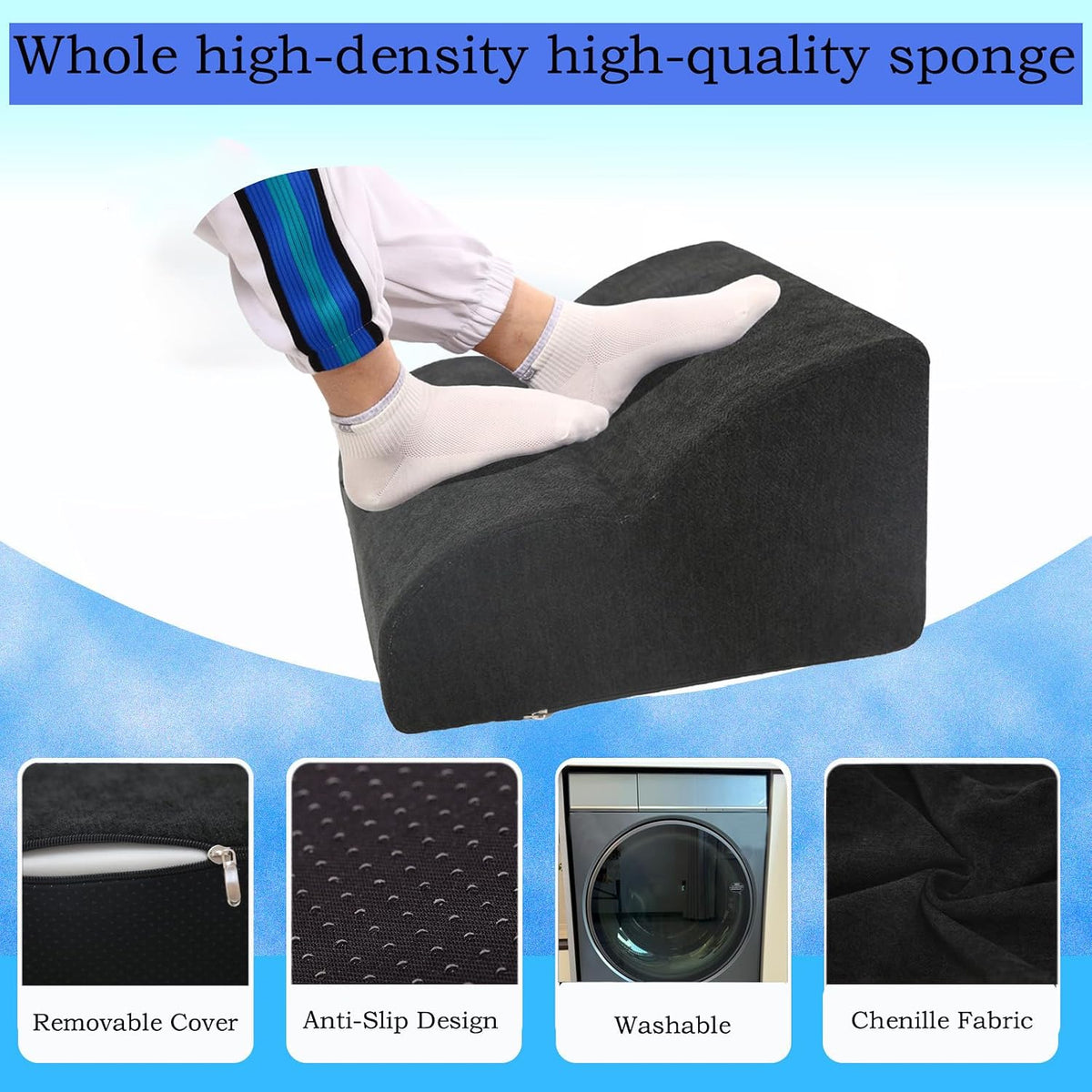 Foot Rest for Under Desk at Work.Multifunctional 3-Tier Foot Stool