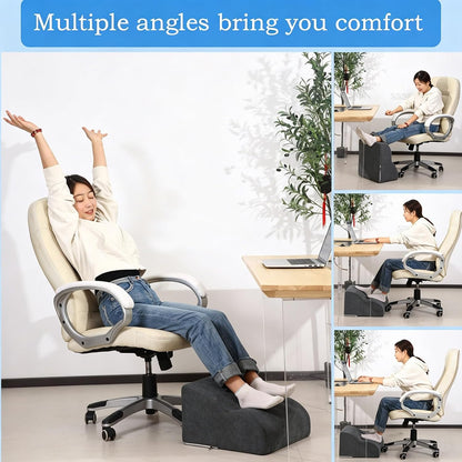 Foot Rest for Under Desk at Work.Multifunctional 3-Tier Foot Stool