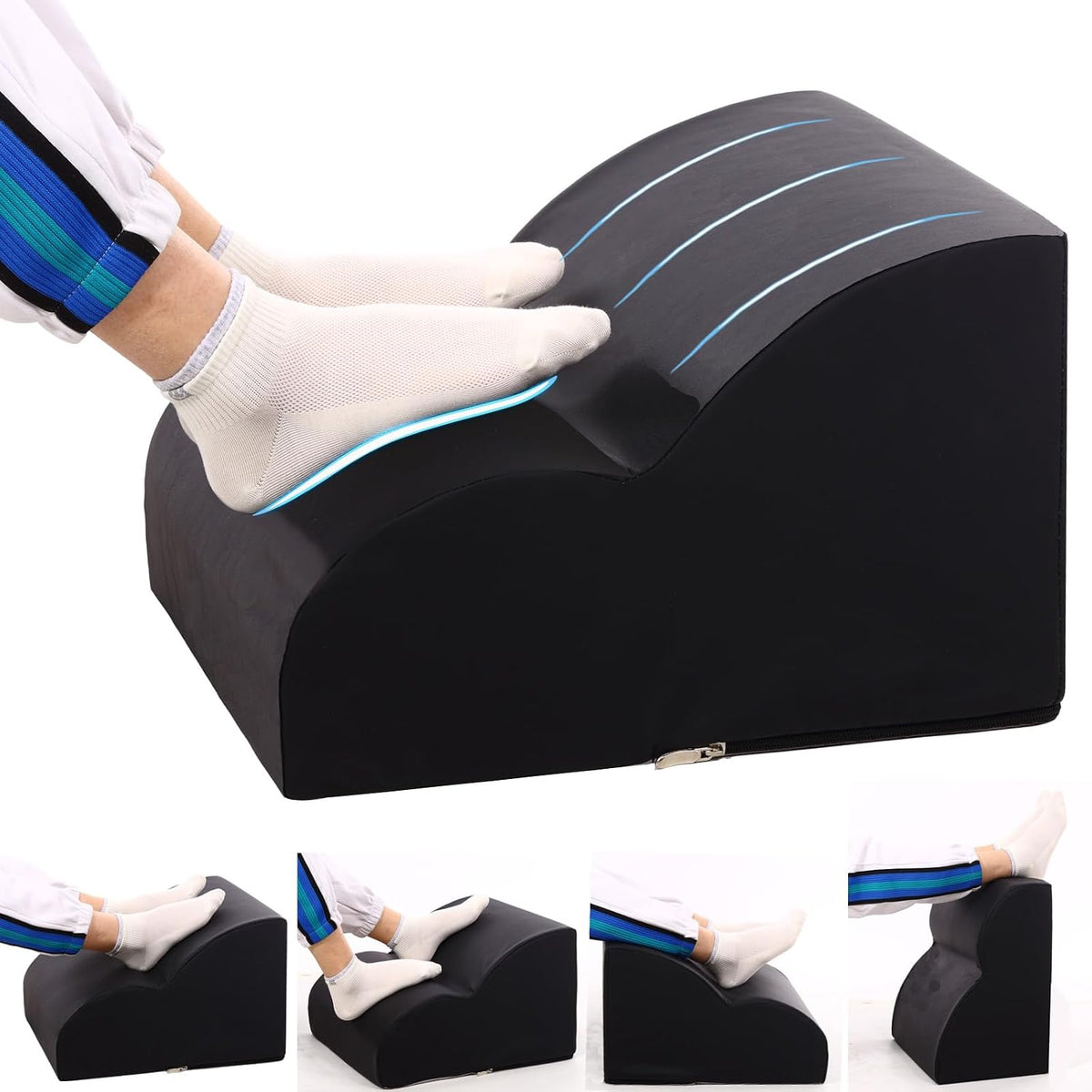 Foot Rest for Under Desk at Work.Multifunctional 3-Tier Foot Stool