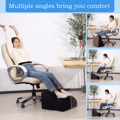 Foot Rest for Under Desk at Work.Multifunctional 3-Tier Foot Stool