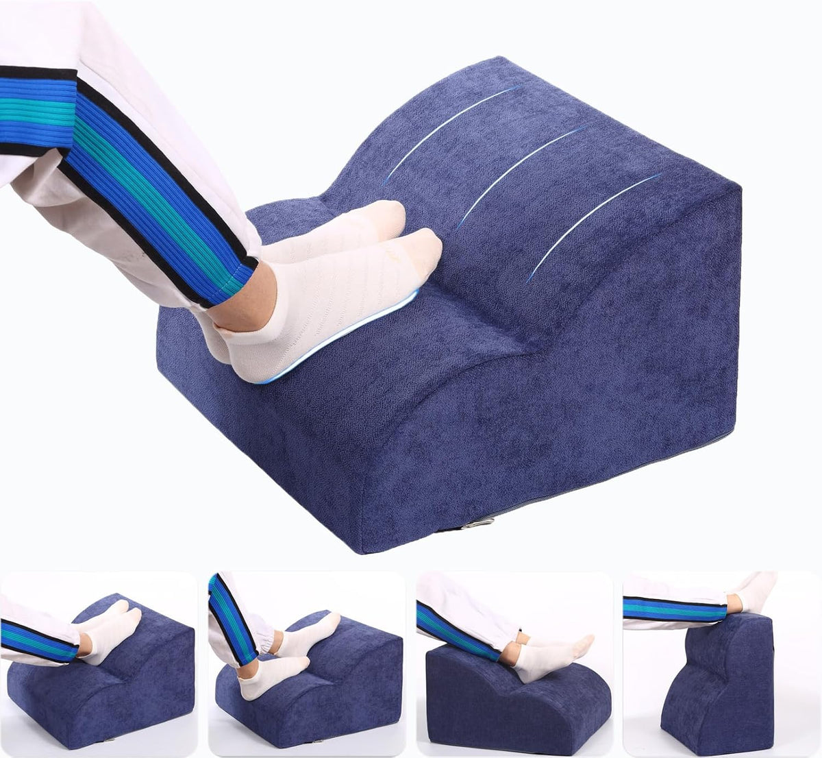 Foot Rest for Under Desk at Work.Multifunctional 3-Tier Foot Stool
